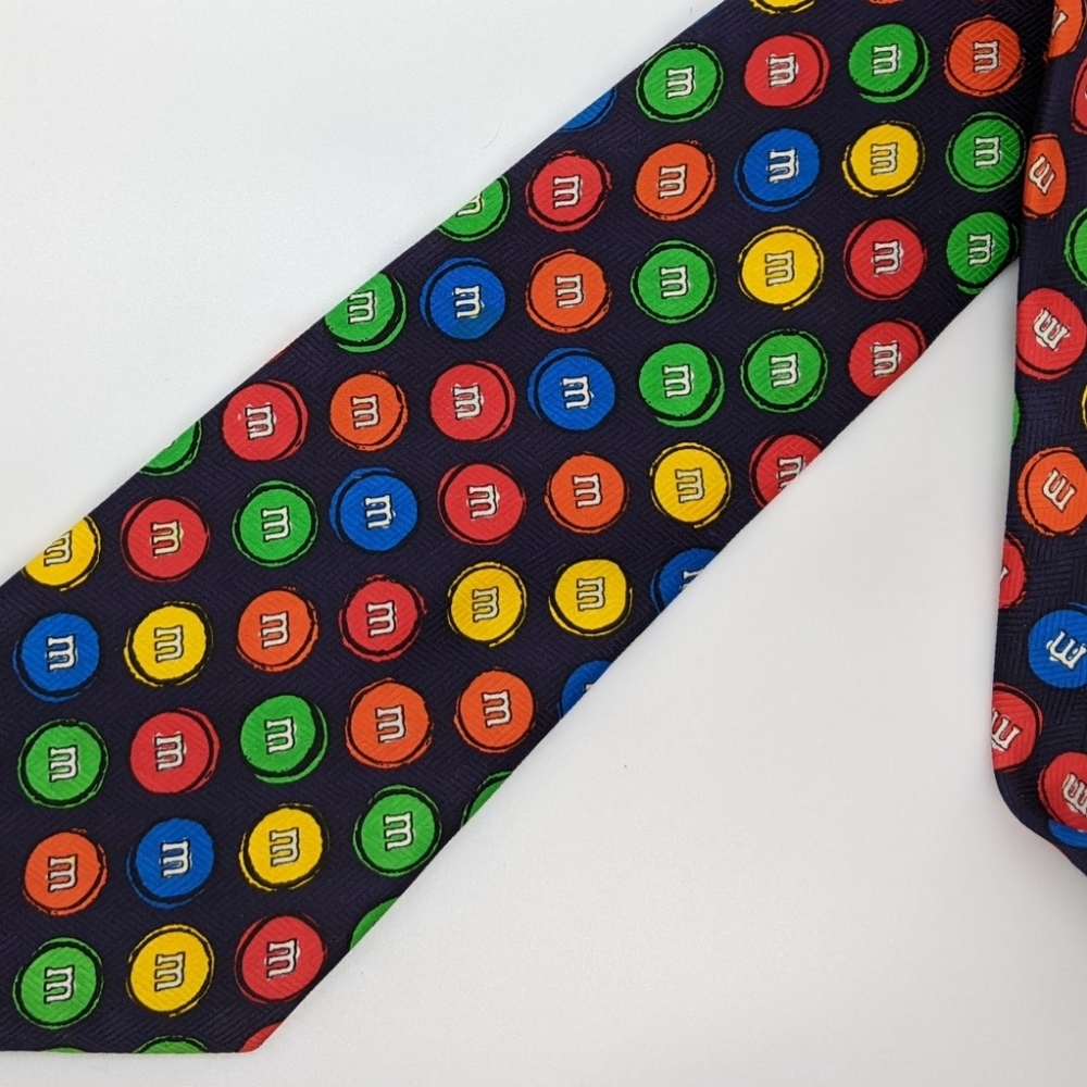 M&M World Necktie Tie Graphic Chocolate Candy